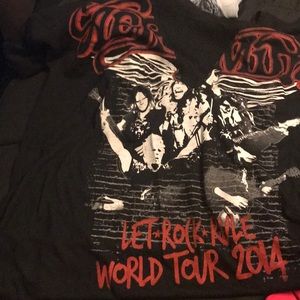 Aerosmith mesh deep v shirt